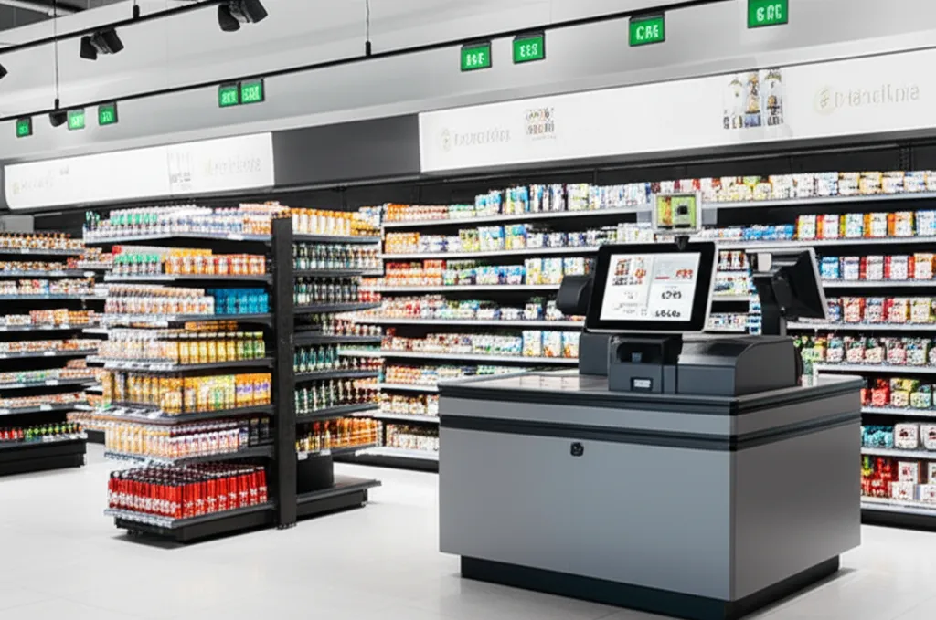 Minimercado autônomo com checkout digital