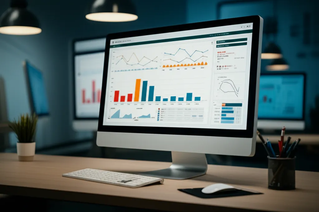 Dashboard de dados do varejo autônomo