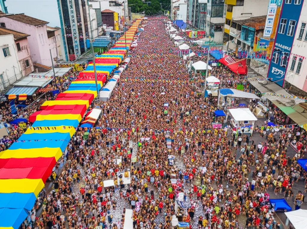 Multidão em evento de Carnaval